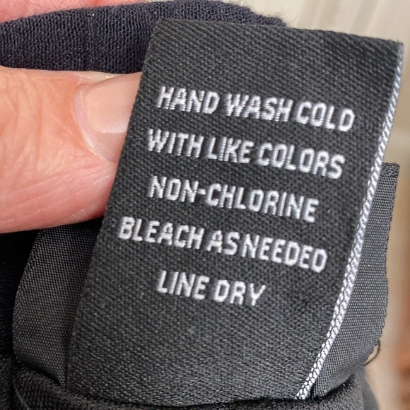 Liv Los Angeles Wide leg Beach pants Womens XL Embroidered Boho Artsy Black - Picture 7 of 12